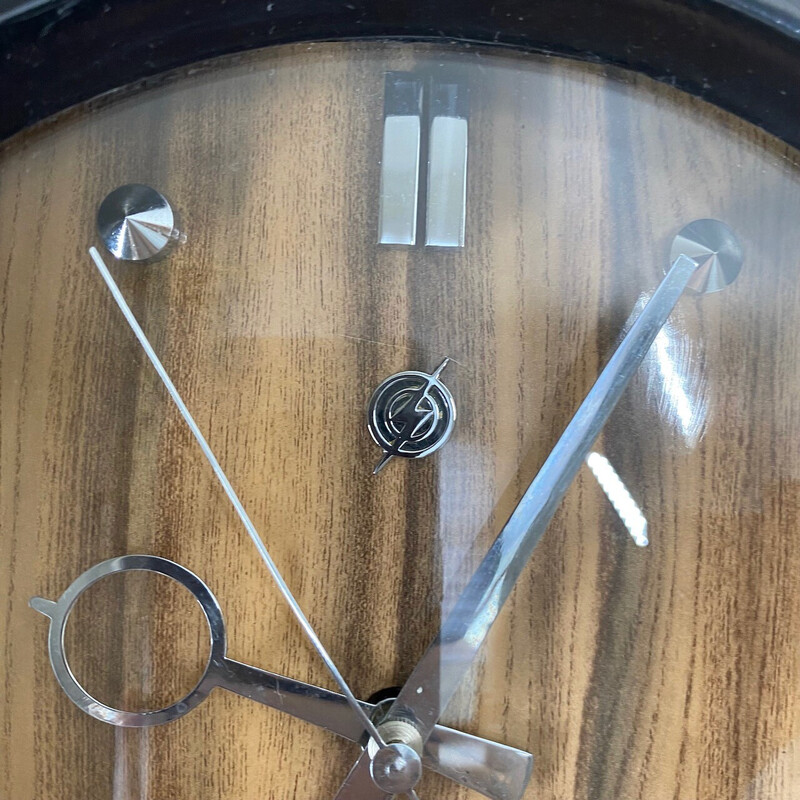 Relógio de parede em madeira e contraplacado Vintage da Transistor