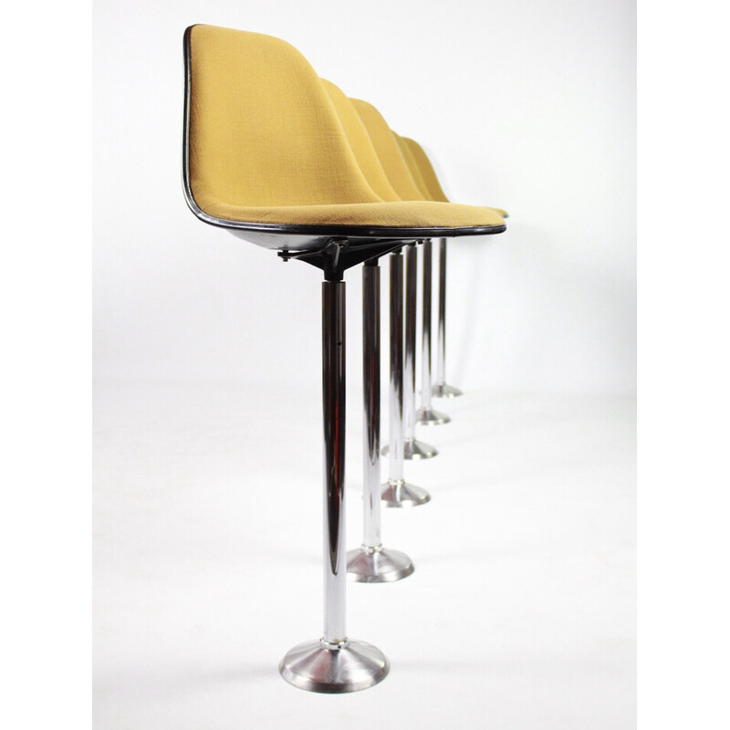 Set of 6 vintage La Fonda bar stools by Charles and Ray Eames for Herman  Miller,