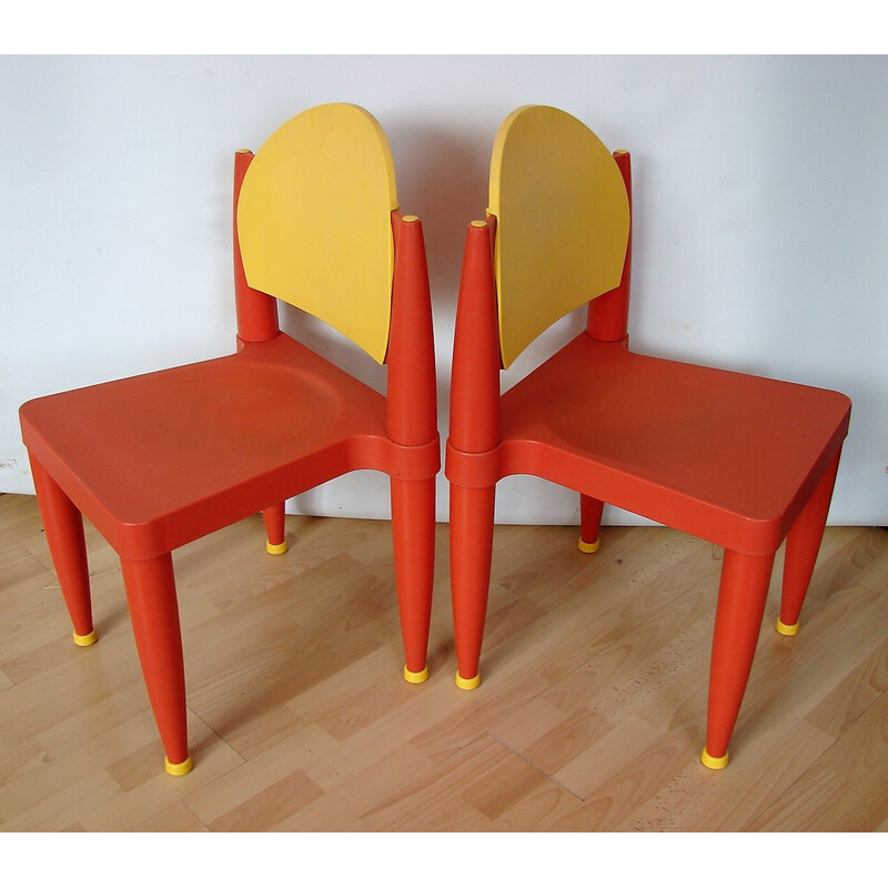 Paire de chaises vintage Curver Volker Hundertmark, 1970