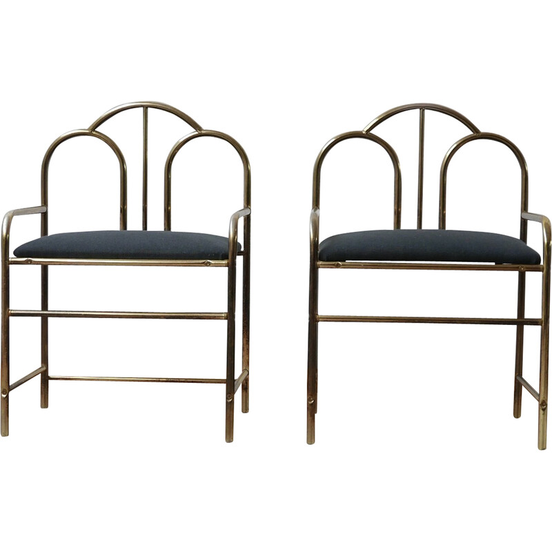 Pair of vintage French occasional armchairs, 1970s