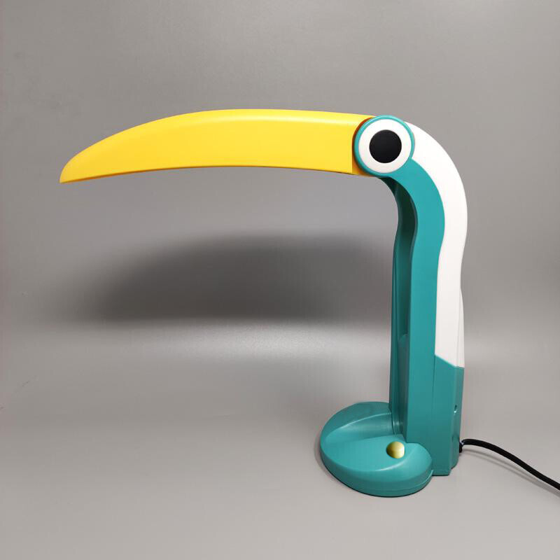 Vintage Toucan table lamp by H.T. Huang for Lenoir, 1980s
