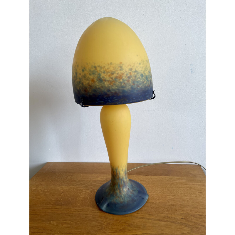 Vintage lamp in glass paste, France