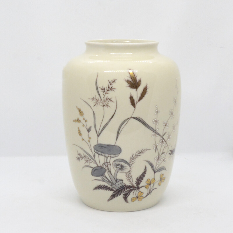 Vintage porcelain vase by Veb Lichte, East Germany 1950