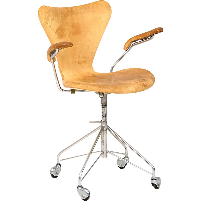 Keer terug Proberen officieel Vintage bureaustoel model 3217 van Arne Jacobsen voor Fritz Hansen,  Denemarken 1950