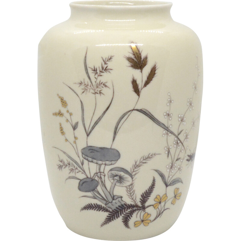 Vaso de porcelana Vintage de Veb Lichte, Alemanha de Leste 1950