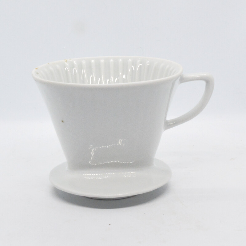Vintage porcelain drip coffee filter 102 by Melitta, Germany 1970s
