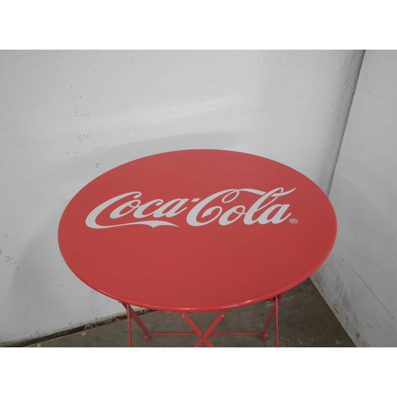 Table de jardin ronde vintage Coca Cola, 1970