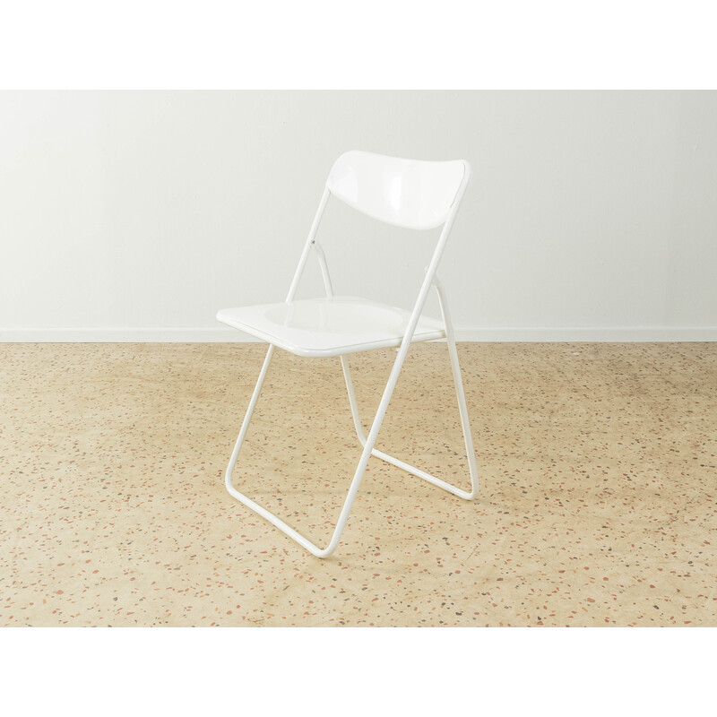 Ensemble de 4 chaises pliantes vintage en métal et plastique par Niels  Gammelgaard pour Ikea, Suède