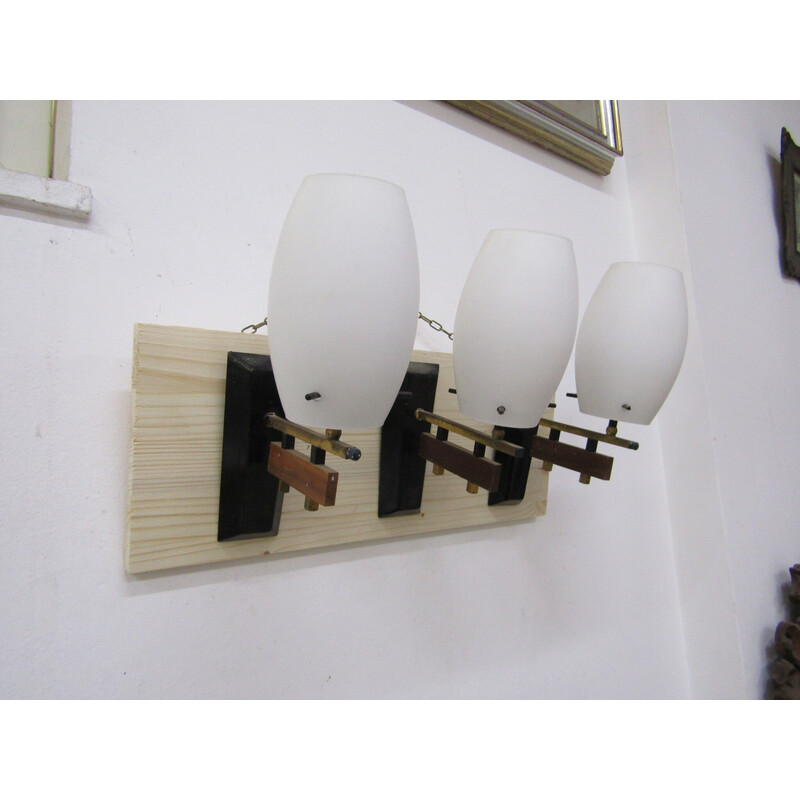 Set di 3 lampade da parete vintage stilnovo