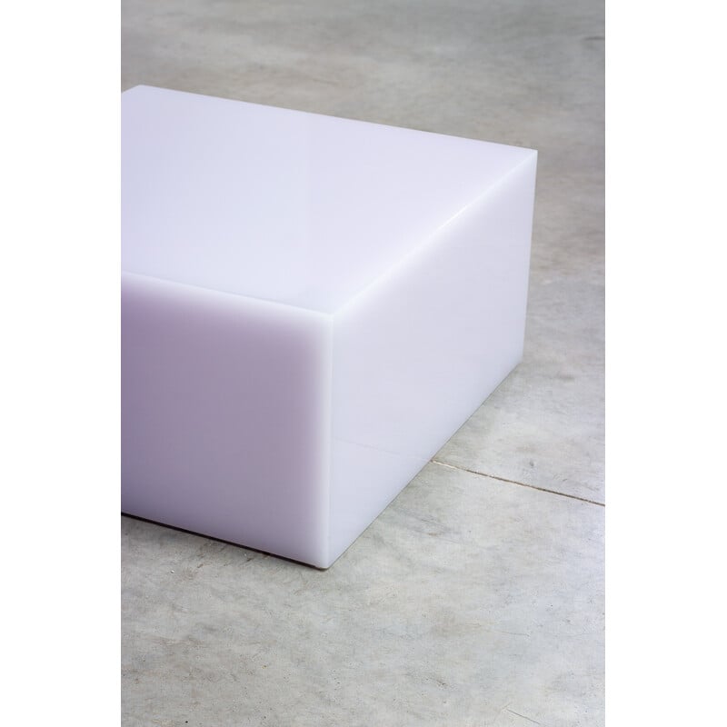 Vintage coffee table in polyester resin by Sabine Marcelis for Marshmallow  Candy Cube