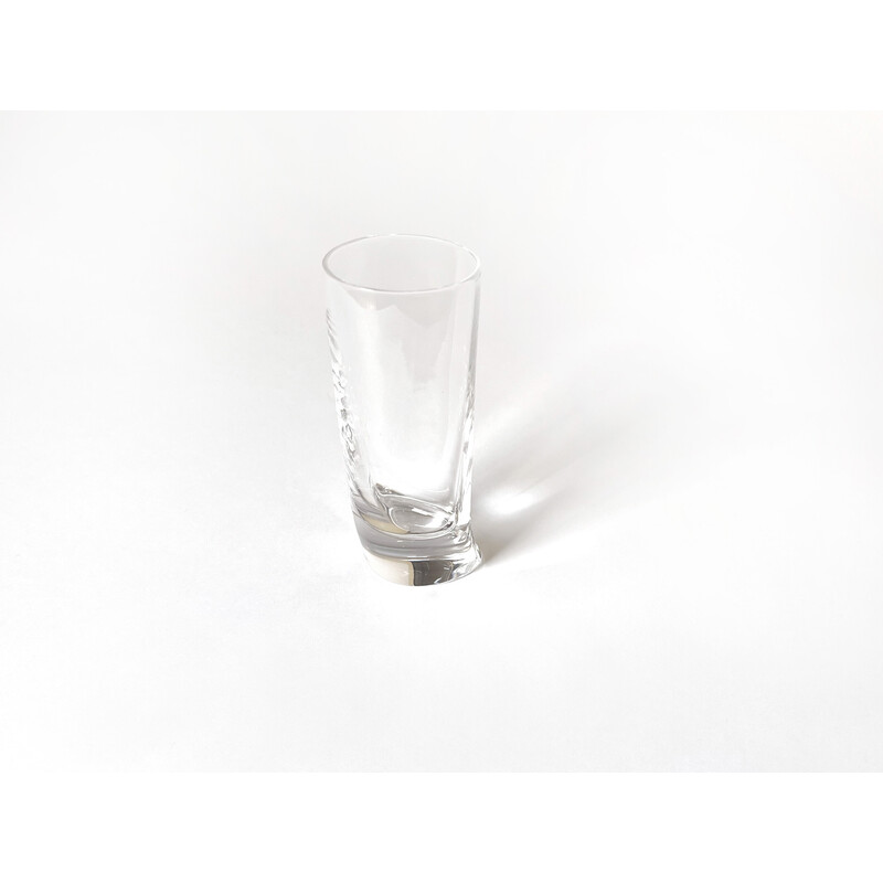 Set di 6 bicchieri da vodka vintage 'Touch Glass' di Angelo Mangiarotti per  Cristalleria Colle, 1991