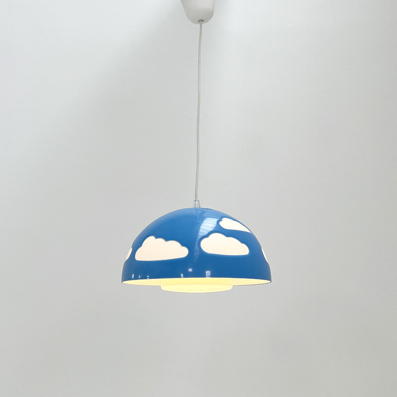 Lampada a sospensione Skojig Cloud blu vintage di Henrik Preutz per Ikea,  anni '90