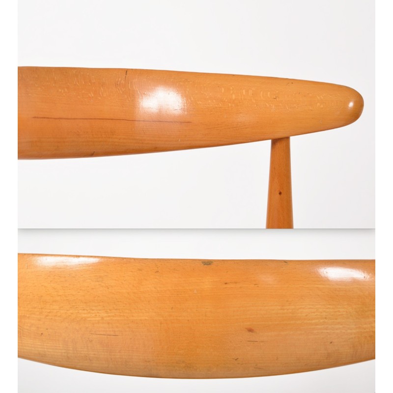 Vintage Fh4103 Heart Esszimmerstühle von Hans Wegner für Fritz Hansen, Dänemark 1950er Jahre