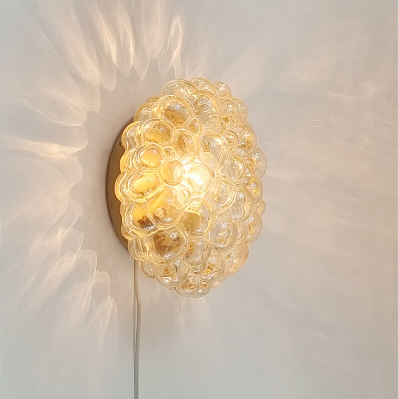 Mid century bubble glass ceiling lamp by Helena Tynell for Limburg, Germany  1960s