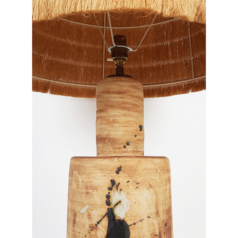 Lampe de table vintage en céramique par La Poterie de la Colombes