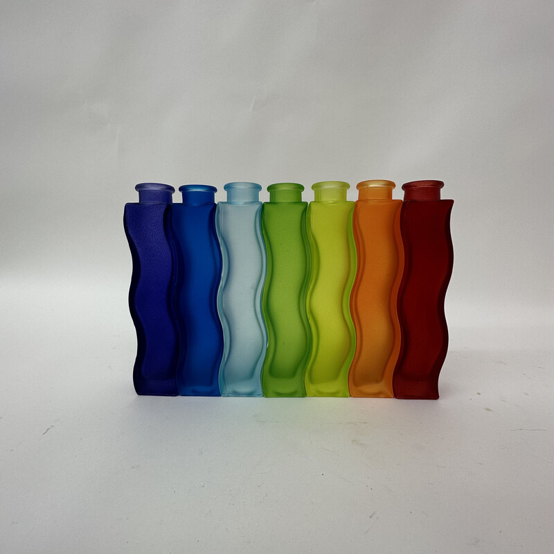 Lot de 7 vases vintage Rainbow Ikea wave Squiggle Skämt, 1990