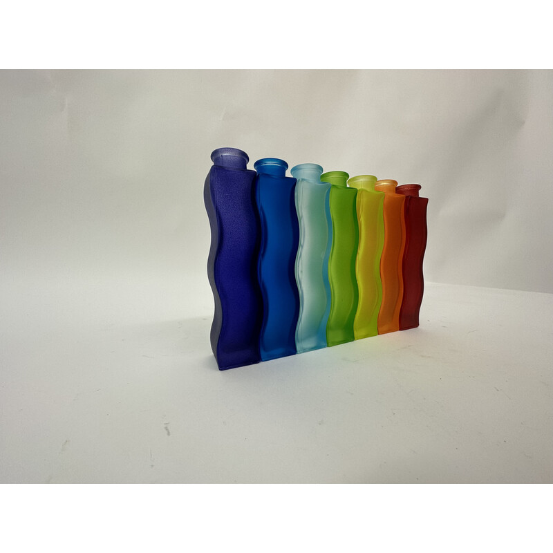 Lot de 7 vases vintage Rainbow Ikea wave Squiggle Skämt, 1990