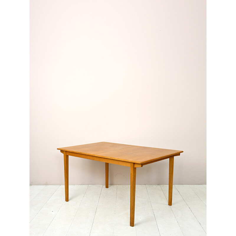 Table à rallonge vintage en bois de chêne