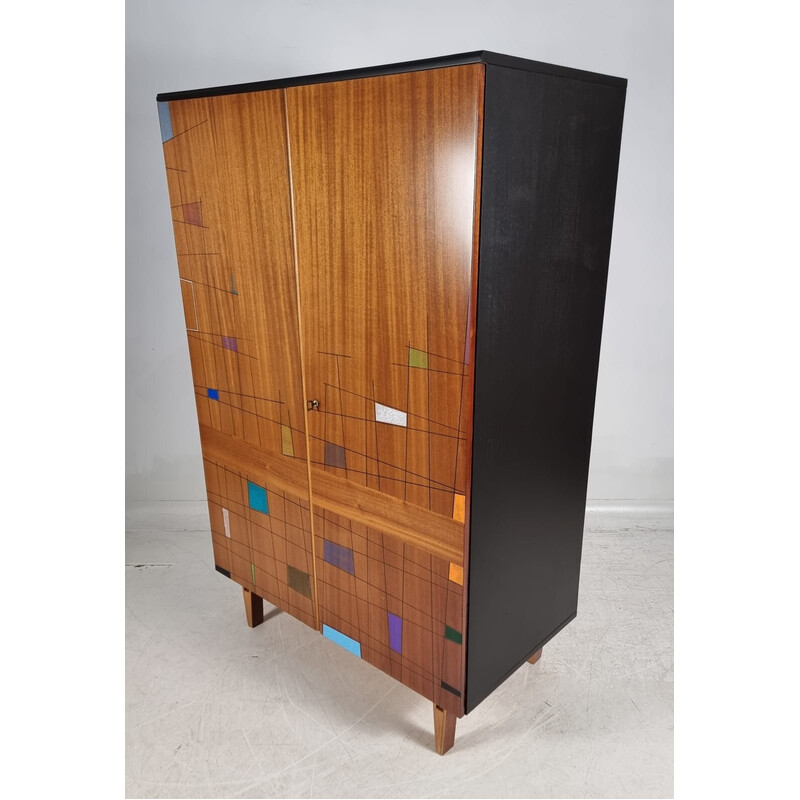 Vintage wood cabinet, 1970s