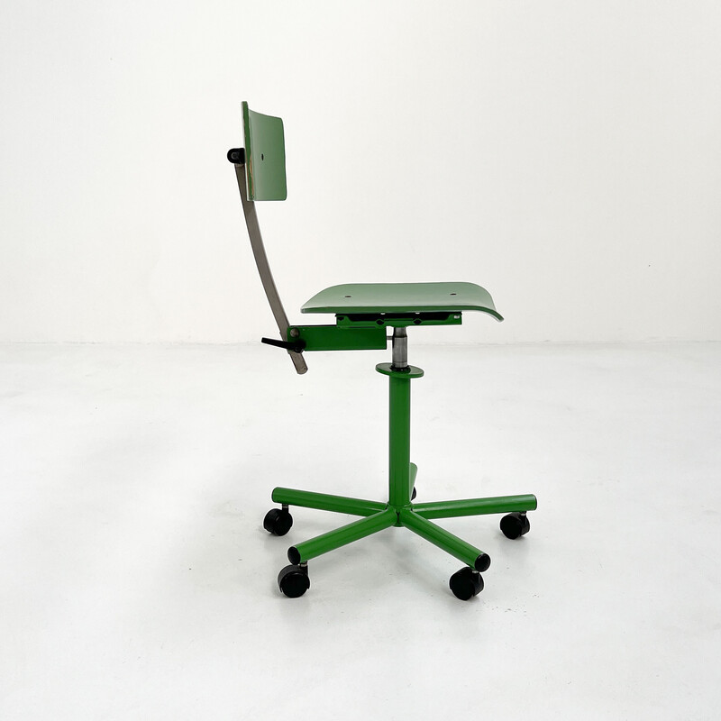 Grüner Teens Schreibtischstuhl von Anna Anselmi für Bieffeplast, 1980er