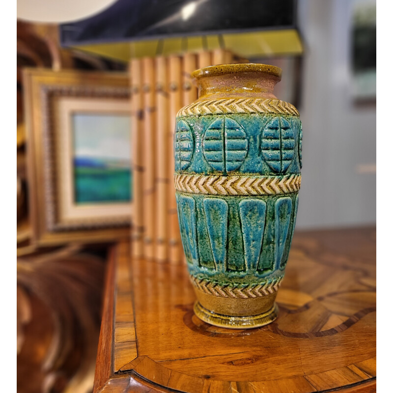 Vase vintage en céramique par Bay Keramik, Allemagne 1970