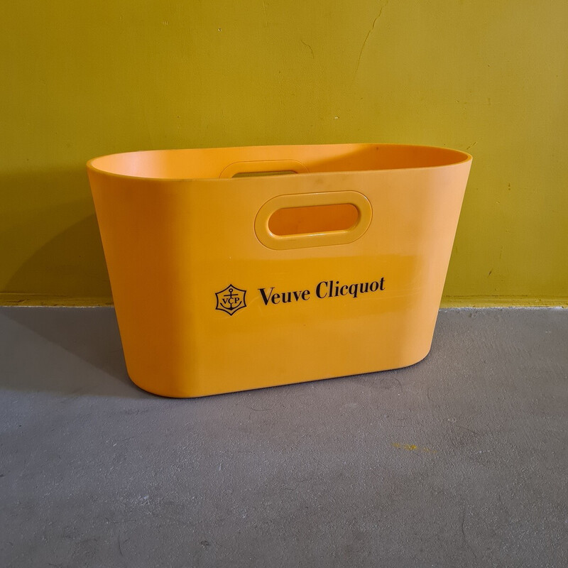 Seau à glace vintage Veuve Clicquot en caoutchouc pour le champagne