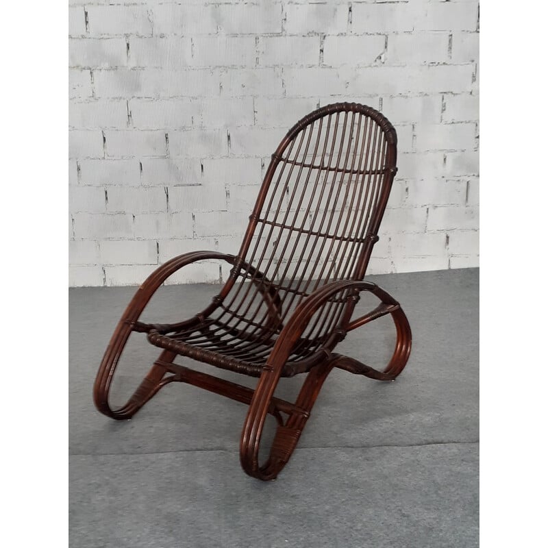 Vintage bamboo deals armchair