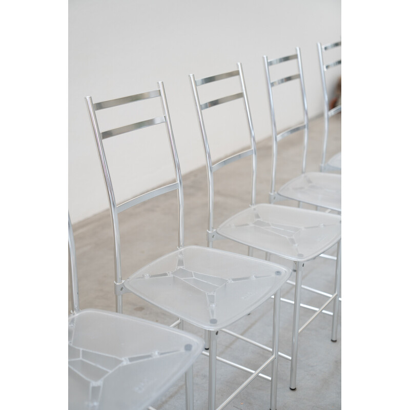 Set of 6 vintage Bagutta chairs by Opera Design for Ikami Italia, Italy 1980