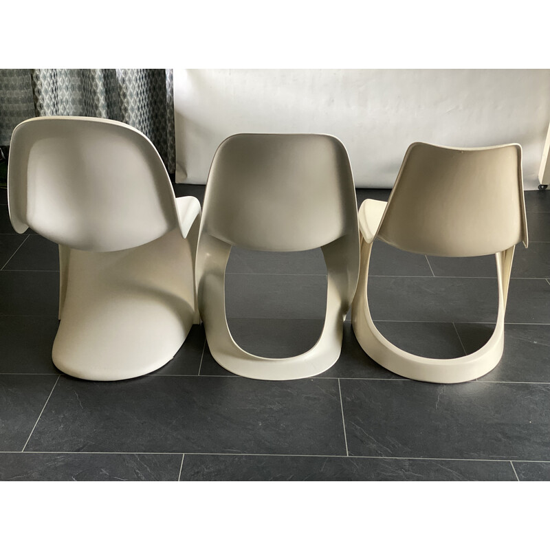 Set of 3 vintage chairs by Steen Ostergaard, Verner Panton and Alexander  Begge