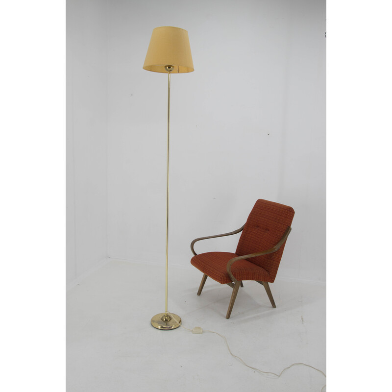 Vintage-Stehlampe aus Messing und Pergament für Ikea, 1980
