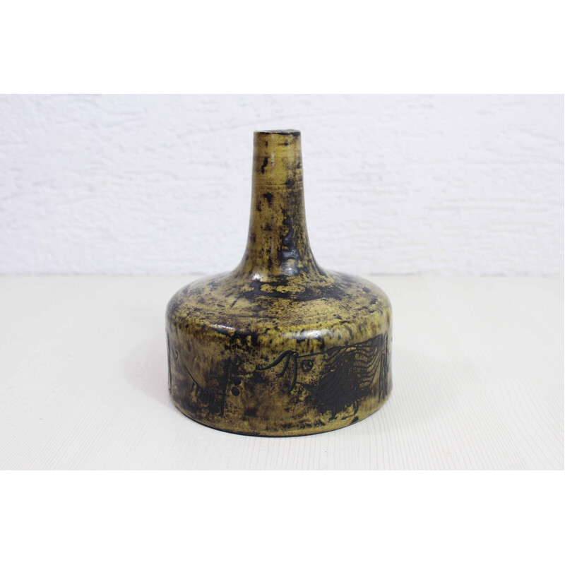 Pied de lampe vintage en céramique de Jacques Blin