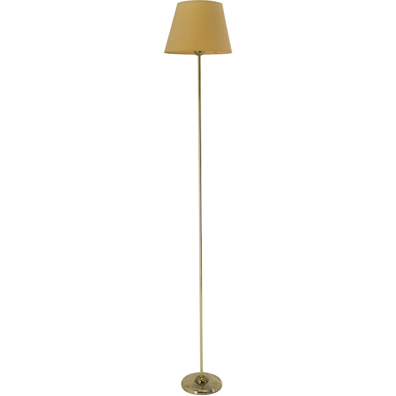 Investeren Silicium Mexico Vintage brass and parchment floor lamp for Ikea, 1980