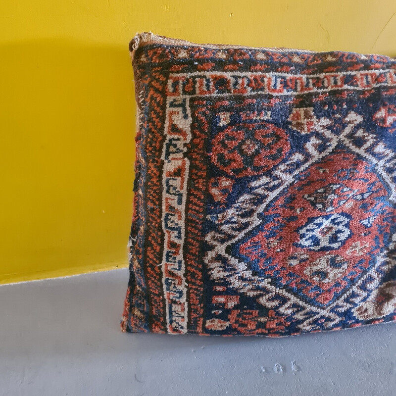 Almofada de lã persa vintage, 1900