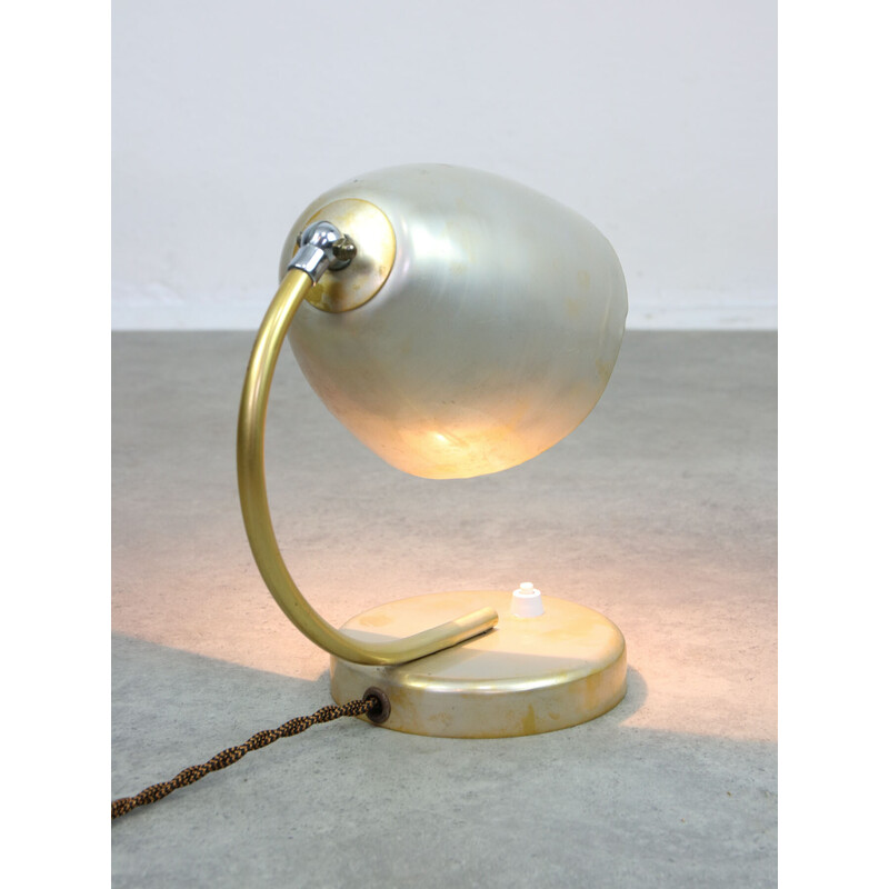 Lampe de table italienne vintage en métal