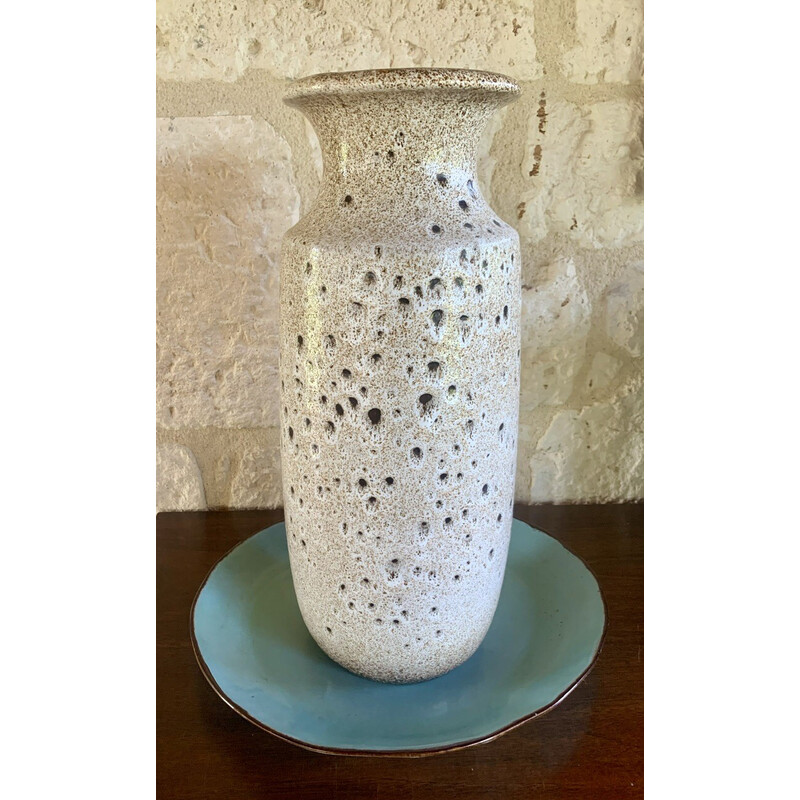 Vase vintage Fat Lava en céramique par Scheurich-Keramik, Allemagne 1960