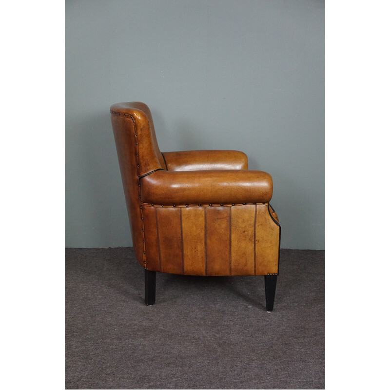 Vintage sheepskin armchair