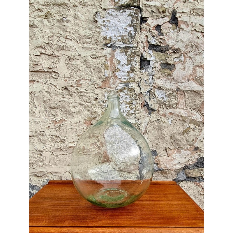 Vase vintage Carboy en verre, France