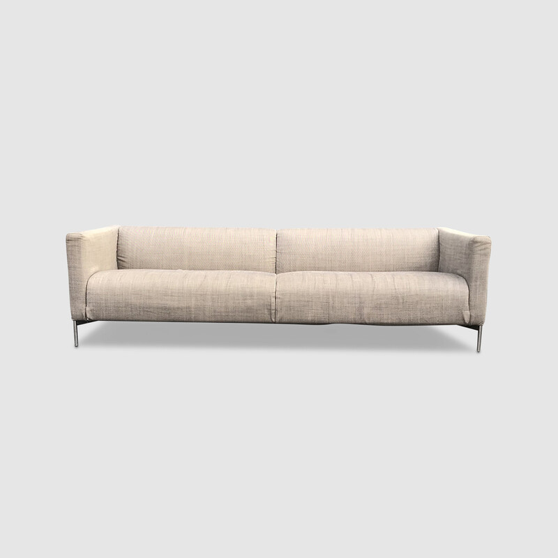 3-Sitzer-Sofa aus Chromstahl von Piero Lissoni für Living Divani, Italien 2000