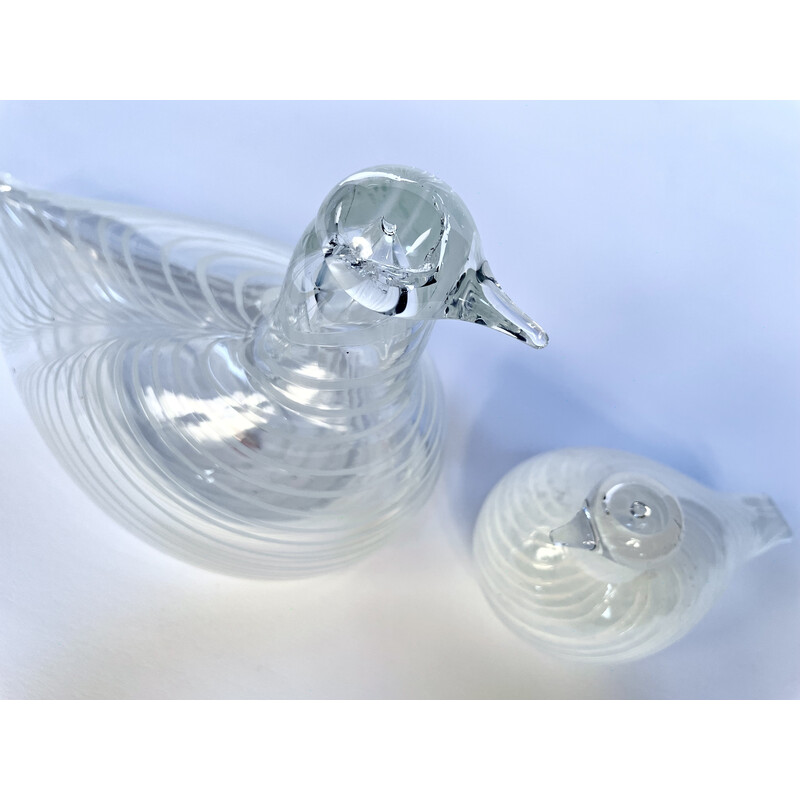 Figurine D Oiseau Vintage P Lvipyy En Verre Souffl Par Oiva Toikka Pour Iittala Finlande