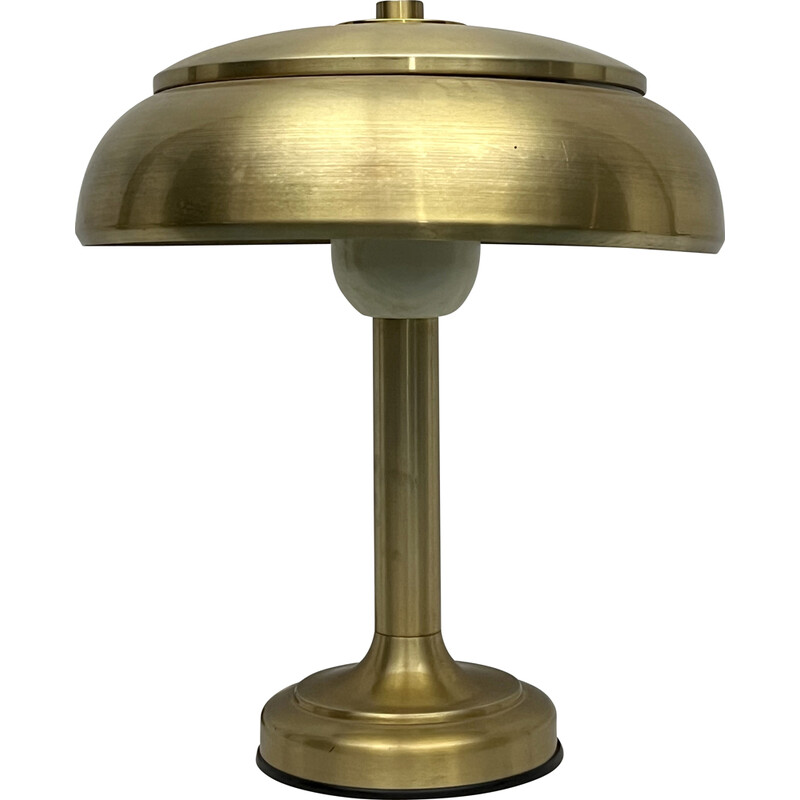 Tischlampe aus vergoldetem Metall, Italien 1950
