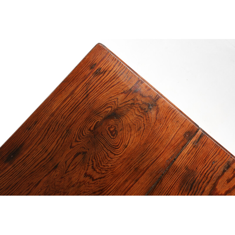 Vintage pinewood side table, France 1850
