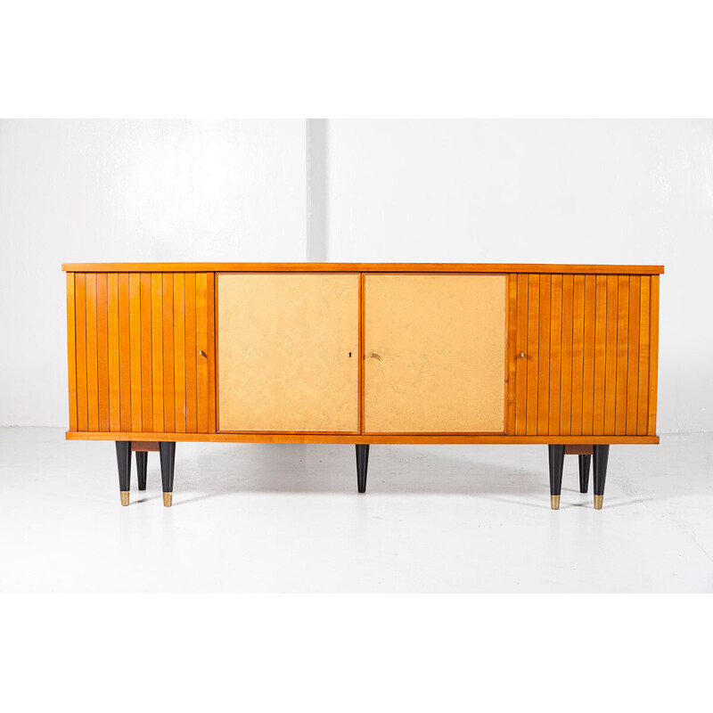 Vintage credenza with double conical legs, 1940