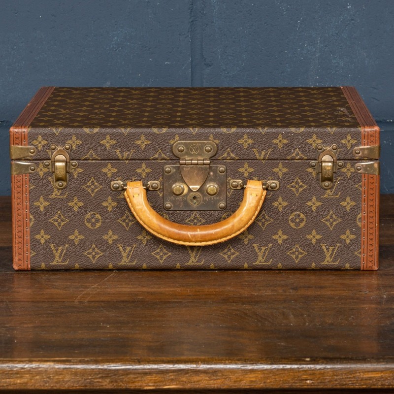 LOUIS VUITTON Monogram Canvas Brown Document Briefcase Bag Vintage - S