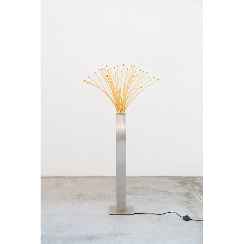 Vintage Stranne floor lamp in iron and glass for Ikea, Italy 1970