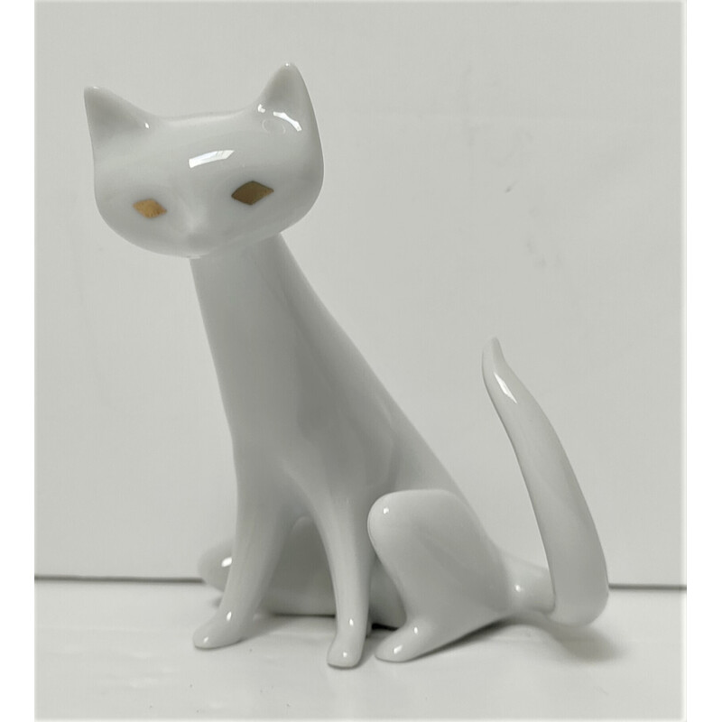 lámpara gato porcelana art decó- quemador de pe - Compra venta en  todocoleccion