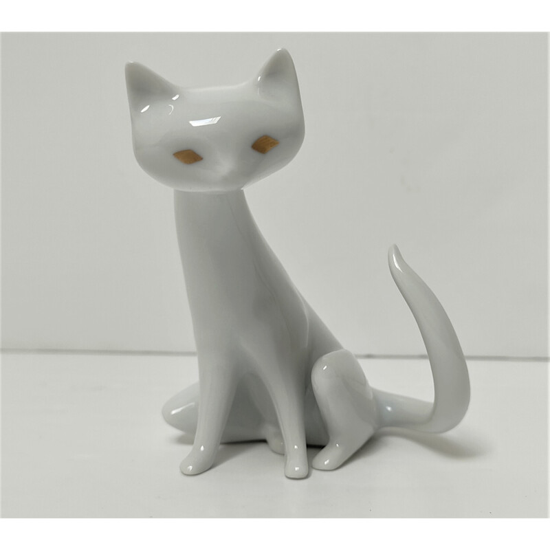 lámpara gato porcelana art decó- quemador de pe - Compra venta en  todocoleccion