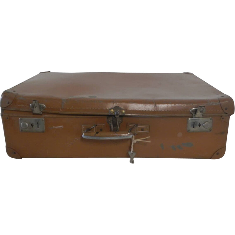 Vintage-Koffer aus Pappe und Kunstleder, 1970