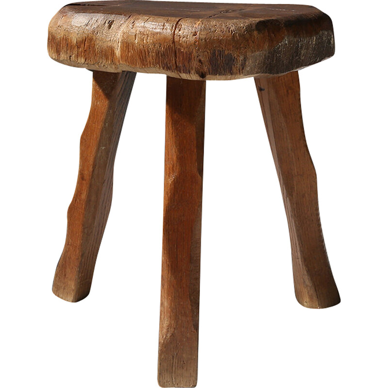 Vintage rustic wooden stool