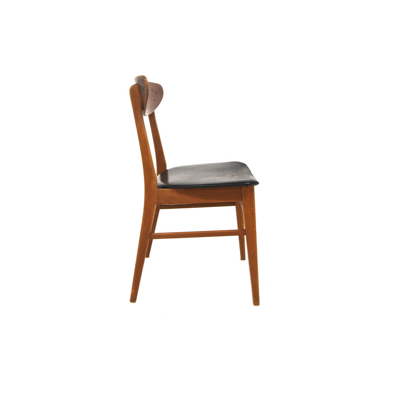 Lot de 4 chaises vintage "Monaco" en teck et hêtre par Farstrup pour Möbel- Ikea, Danemark