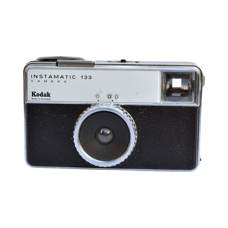 Appareil photo analogique vintage "Instamatic 133" avec 126 cassettes par  Alexander Gow pour Kodak, 1970
